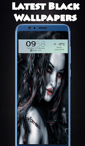 All Black Wallpaper Offline Screen 2
