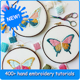 hand embroidery step by step icon