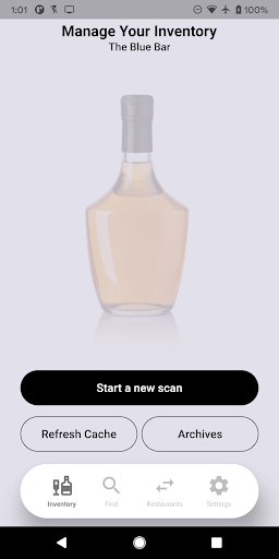 Android application BinScan screenshort
