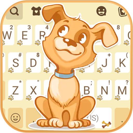 Yellow Paws Keyboard Backgroun logo
