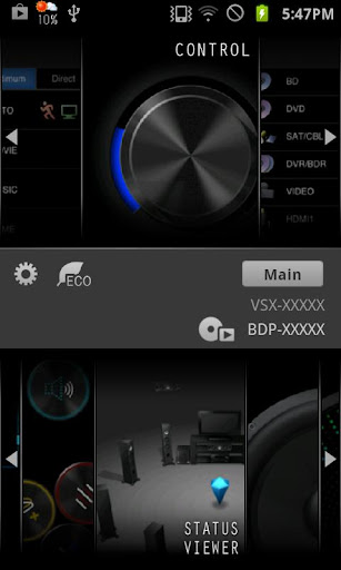 Android application iControlAV2013 screenshort
