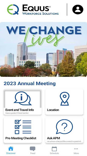 Android application Equus Annual Meeting screenshort