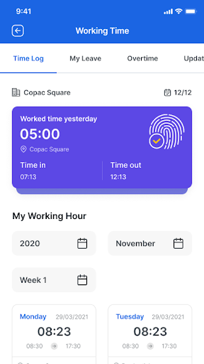 MyBV Screen 2