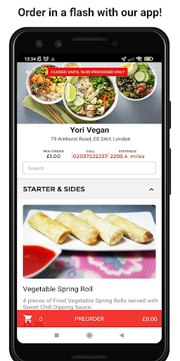 Android application Yori Vegan screenshort