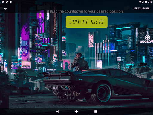 Updated Unofficial Cyberpunk 77 Countdown Live Wallpaper Android App Download 22