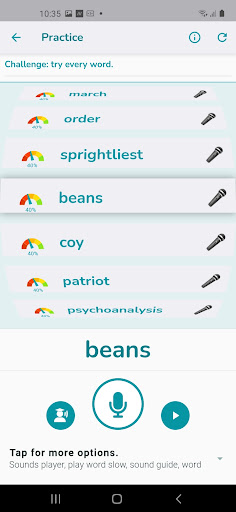 Practice English Speaking Screen 2