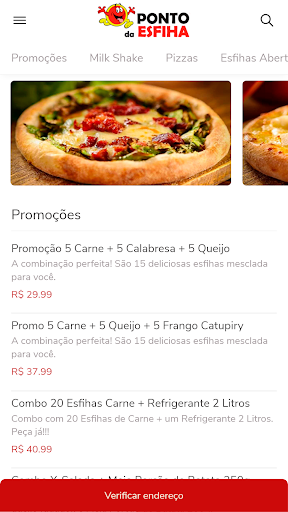 Android application Ponto da Esfiha Bernadino screenshort