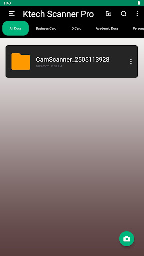 Android application Ktech Scanner Pro screenshort