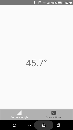 Android application IRL Slope Finder screenshort