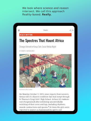 Screenshot of Skeptic Magazine