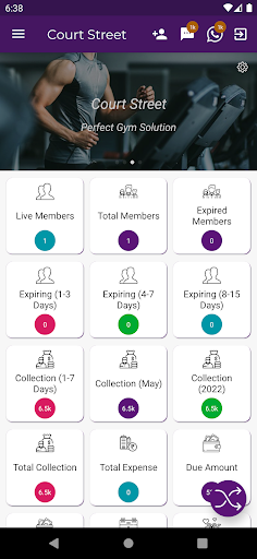 Android application Energie Fitness Studio screenshort