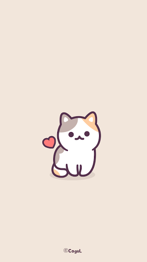 Android application 카카오톡 테마 - 베이지 삼색 냥이 screenshort