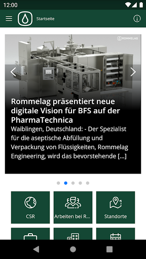 Android application myRommelag screenshort