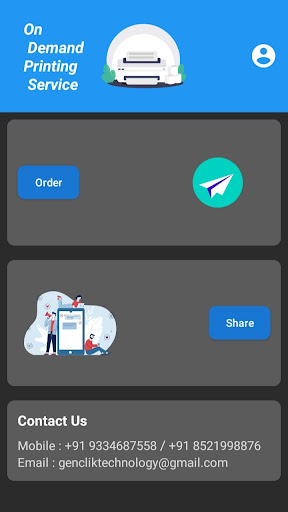 Android application ODPS - Printing made easy screenshort