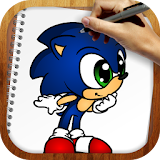 Draw Sonik the Hedgehog icon