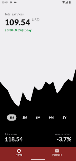 Android application Sentinel - Vanguard tracker screenshort