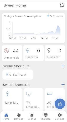 Android application STS Smart Home screenshort