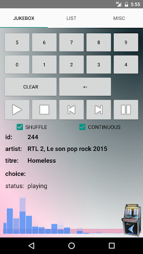 Jukebox Music Player Screen 2
