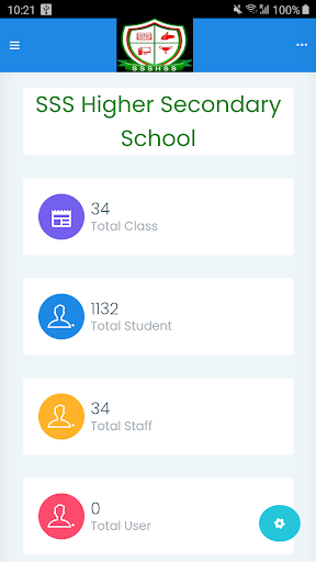 S.S.S.H.S School - Staff App Screen 2