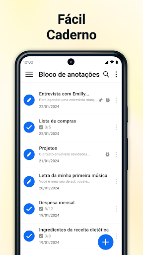 Visualização do aplicativo