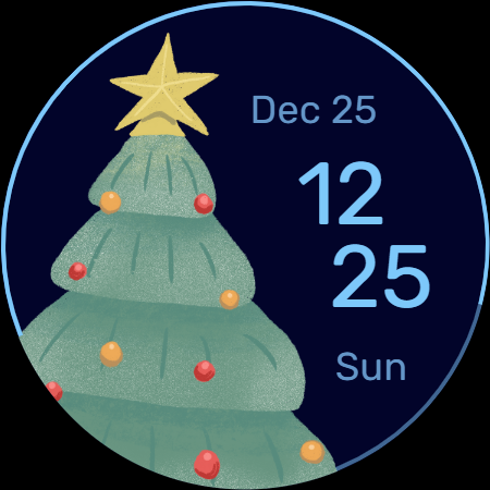Christmas Tree Watch Face