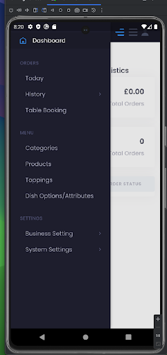 GetMeFood Business App Screen 3