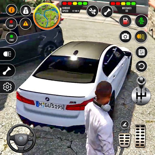 Classic Car Drive Parking Game logo