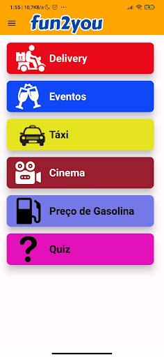 Android application fun2you screenshort