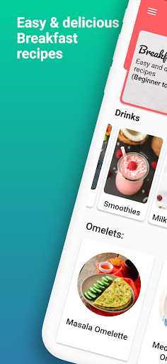 Screenshot of Breakfast Recipes offline