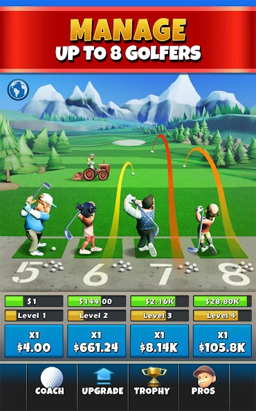Idle Golf Tycoon 2.1.1 APK + Мод (Unlimited money) за Android