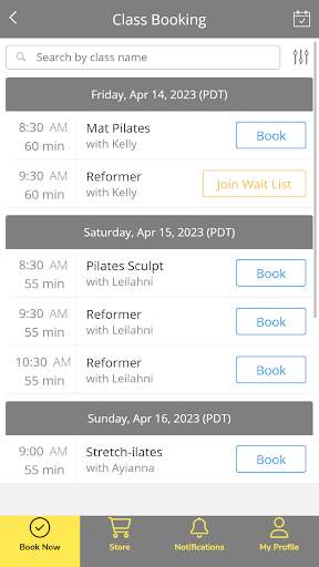 Android application Form & Movement Pilates screenshort
