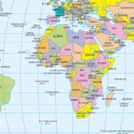 Carte du monde 2023