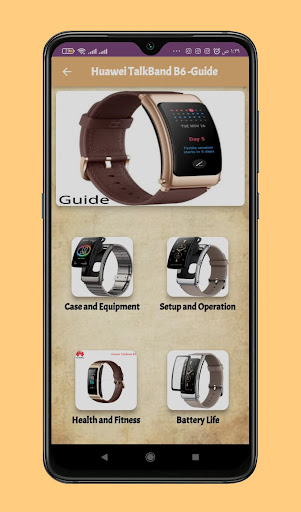 Android application Huawei TalkBand B6Guide screenshort