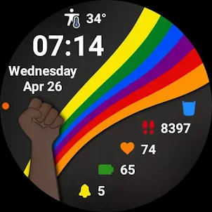 Pride Watch Face Animated