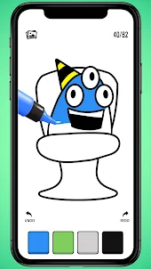 Toilet Monster Coloring Master