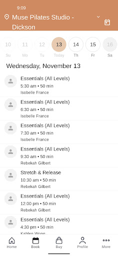 Muse Pilates Studio Screenshot 2 - AppWisp.com