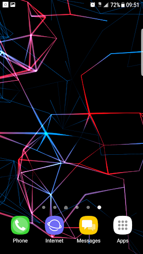 Android application Neon Particles Live Wallpaper screenshort