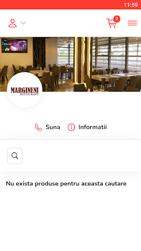 Android application RestaurantMargineni screenshort