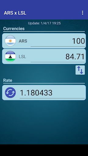 Android application Argentine Peso x Lesotho Loti screenshort