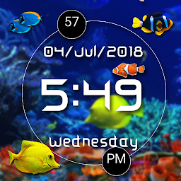 Icon image LED Clock with Aquarium LWP