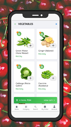 Android application SuperG.in Grocery in Gorakhpur screenshort