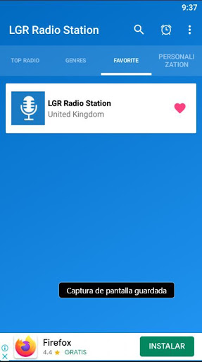 Android application LGR Radio Station Player APP screenshort