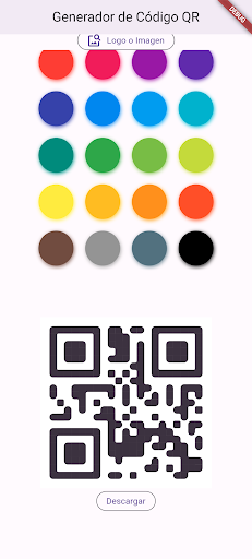 Android application QR Generator screenshort