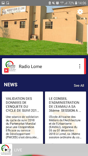 Radio Lome Screen 2