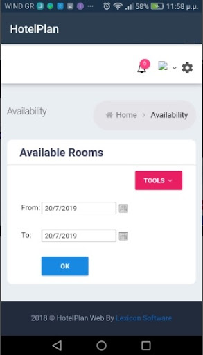 HotelPlan Screen 2