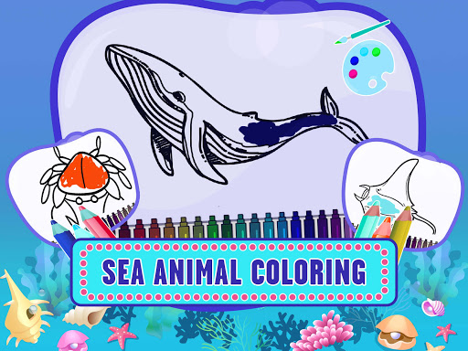 Android application Learn Sea Animals Kids Games screenshort