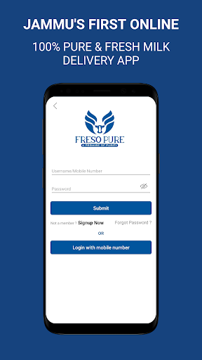 Android application Freso Pure - Milk Delivery screenshort
