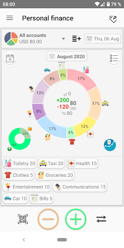 Android application Money Manager screenshort