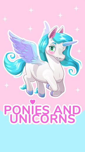 Ponies And Unicorns Stickers -