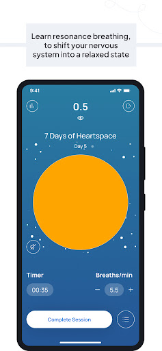 Heartspace: HRV Training Screen 2